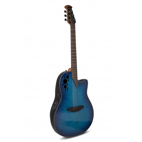 OVATION CELEBRITY ELITE PLUS LIMITED EDITION CE44P-BLFL-G BLUE BURST