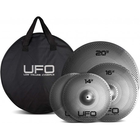 UFO LOW VOLUME CYMBALS SET 1 CON BORSA