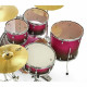 PEARL EXL725SBR/C RASPBERRY SUNSET CON SET SABIAN SBR